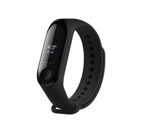 Fixed | Silicone Strap for Xiaomi Mi Band 3/4 | Black