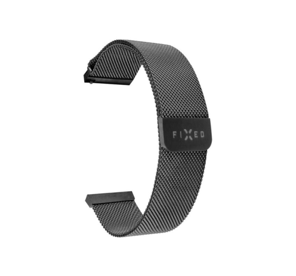 Fixed | Mesh Strap with Quick Release 20mm for Smartwatch | Black