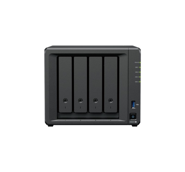 Synology NAS | DS925+ | AMD Ryzen | V1500B | Processor frequency 2.2 GHz | 4 GB | DDR4 ECC SODIMM | Black