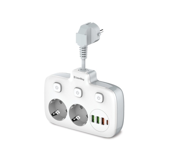 ColorWay Power Socket | CW-CHE24PDW