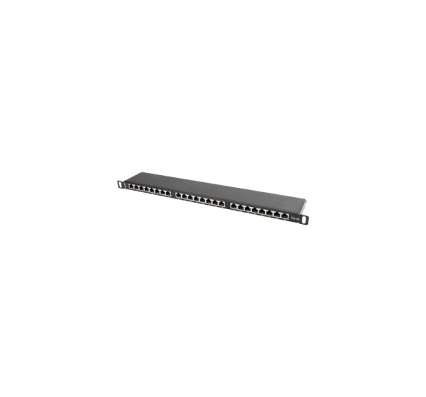 Lanberg | Patch panel 24 port 0.5U 19" CAT.5E FTP with cable organizer shielded | PPS5-0024-B