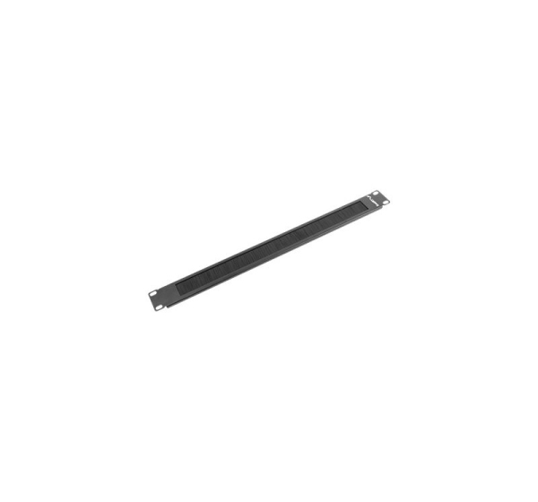 Lanberg 19" brush panel 1U | AK-1101-B | Black