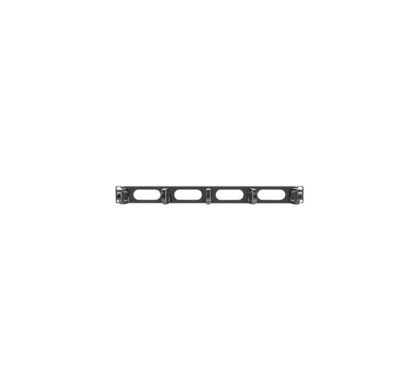 Lanberg 19" cable management panel 5 rings - type B 1U | AK-1205-B | Black