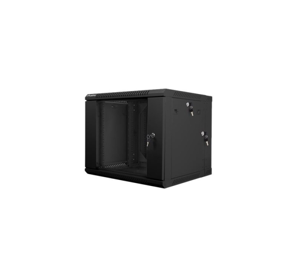 Lanberg | Rack cabinet 19" double-section wall-mount 9U/600x600 (flat pack) | WF02-6609-10B | Black
