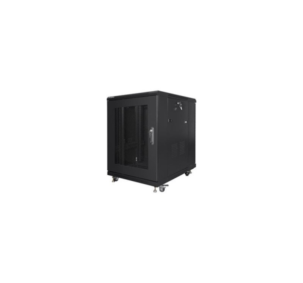 Lanberg | Rack cabinet 19" free-standing 15U/600x800 (flat pack) with mesh door | FF01-6815-23B | Black