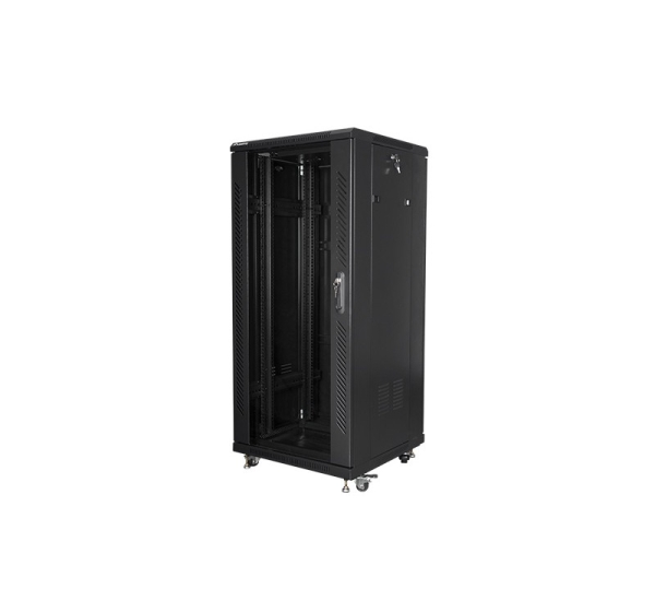 Lanberg | Rack cabinet 19" free-standing 27U/600x600 (flat pack) | FF01-6627-12B | Black
