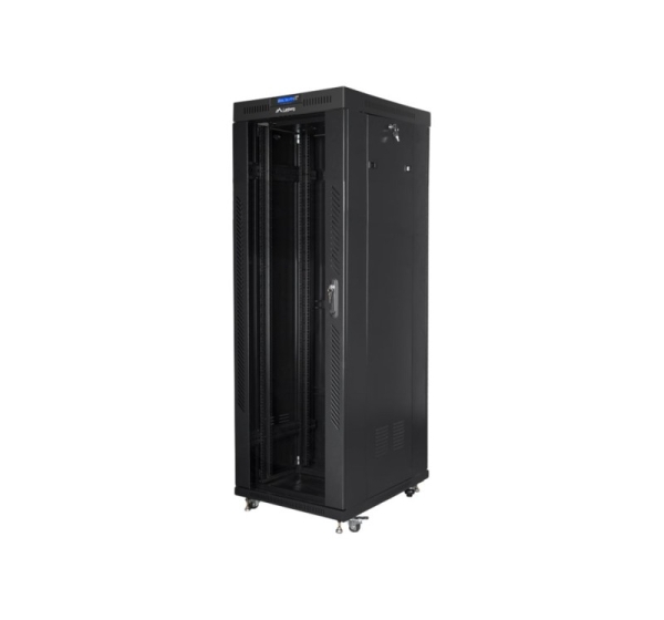 Lanberg | Rack cabinet 19" free-standing 37U/800x1000 (flat pack) with glass door, LCD | FF01-8037-12BL | Black