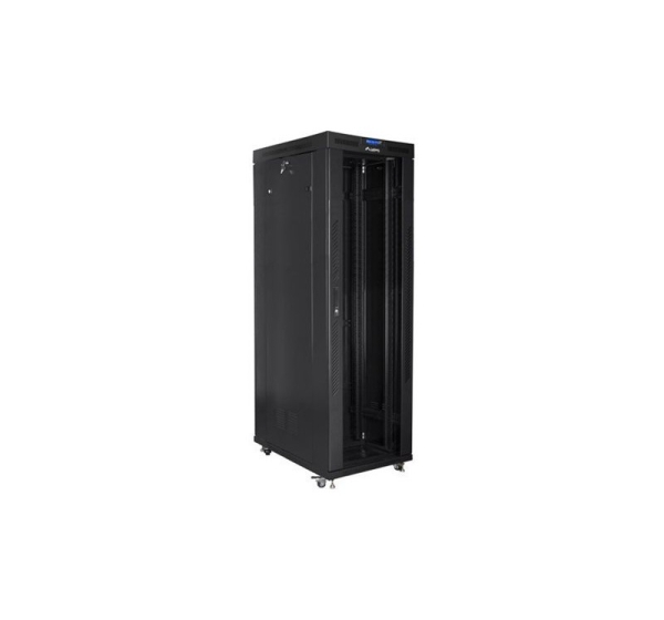Lanberg | Rack cabinet 19" free-standing 42U/800x1000 (flat pack) with glass door, LCD | FF01-8042-12BL | Black