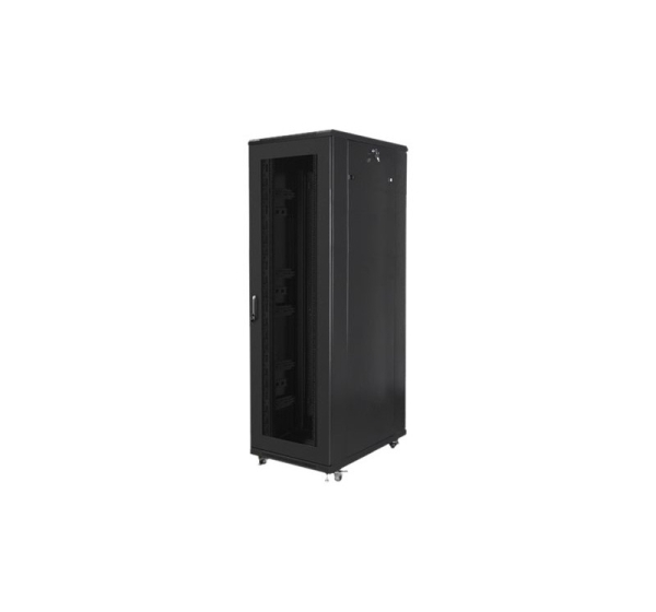 Lanberg | Rack cabinet 19" free-standing 42U/800x1000 (flat pack) with mesh door | FF01-8042-23B | Black