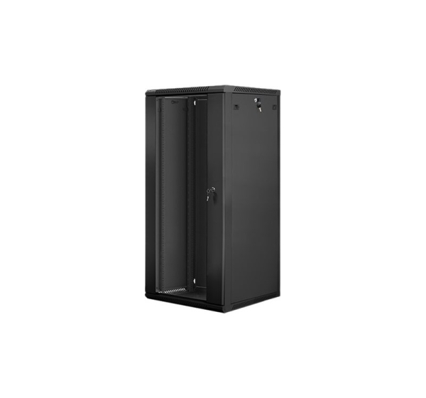 Lanberg | Rack cabinet 19" wall-mount 27U/600x600 (flat pack) | WF01-6627-10B | Black