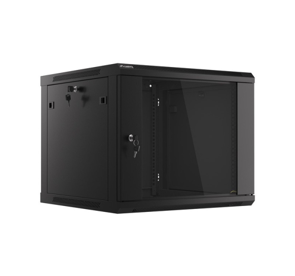 Lanberg | Rack cabinet 19" wall-mount 9U/600x600 (flat pack) V2 | WF01-6609-10B | Black