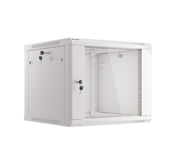 Lanberg | Rack cabinet 19" wall-mount 9U/600x600 (flat pack) with glass door | WF01-6609-10S | Grey
