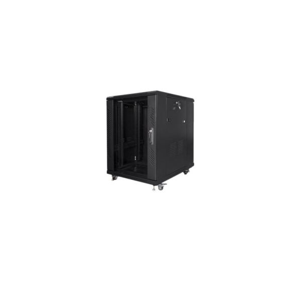 Lanberg | Rack cabinet 19" free-standing 15U/600x800 (flat pack) | FF01-6815-12B | Black