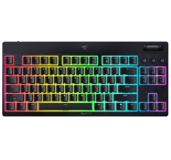 Razer BlackWidow V4 Low-Profile Tenkeyless HyperSpeed Keyboard Wireless