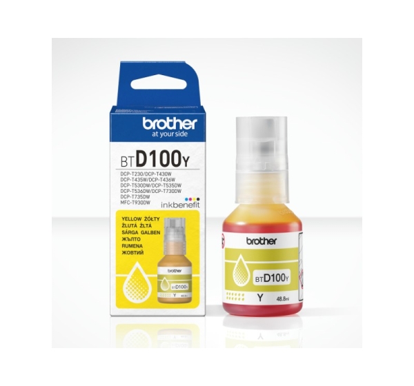 Brother BTD100Y | Ink Bottle | Yellow
