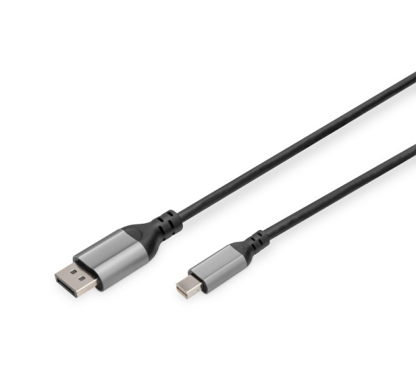 Digitus | 8K DisplayPort Adapter Cable, Mini DP to DP, 2 m | DB-340106-020-S | DisplayPort to DisplayPort