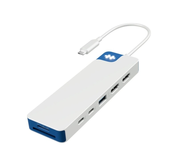 Hyper HyperDrive Flex 9 Port Dual 4K HDMI Dock, White/Blue | HD4103BUGL | HDMI ports quantity 2