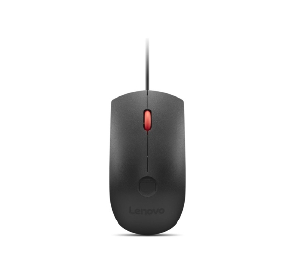 Lenovo Fingerprint Biometric USB Mouse Gen3 | Wired | USB-A | Black/Red