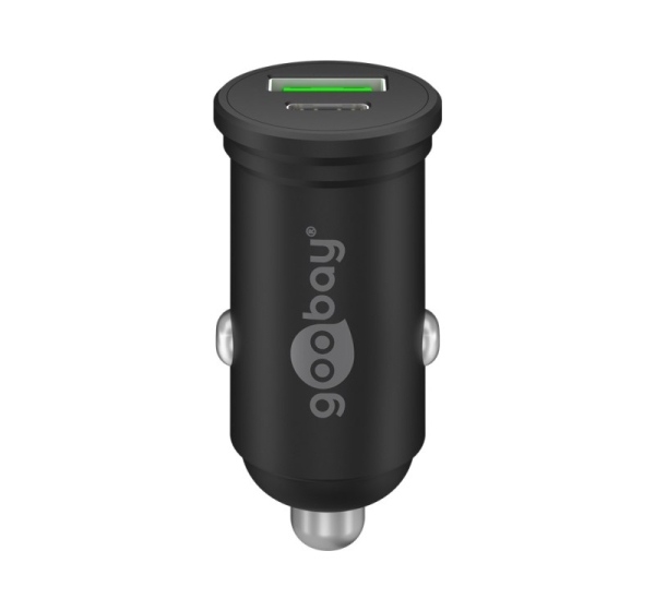 Goobay Dual-USB Car Fast Charger USB-C PD (Power Delivery), 45 W | 61739