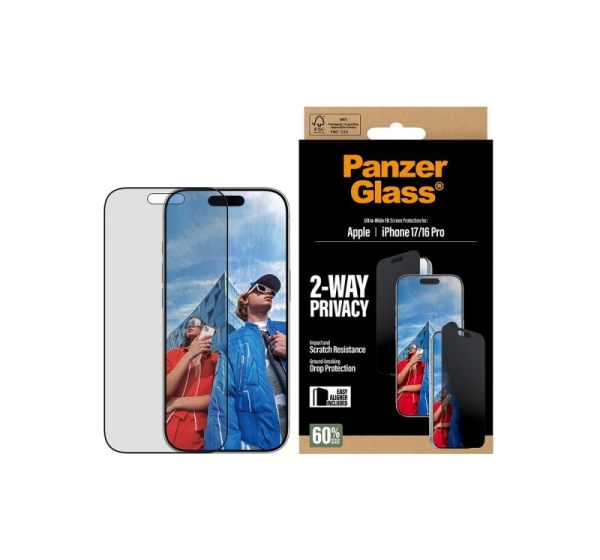 PanzerGlass Screen protector Apple iPhone 17/iPhone 16 Pro Tempered Glass