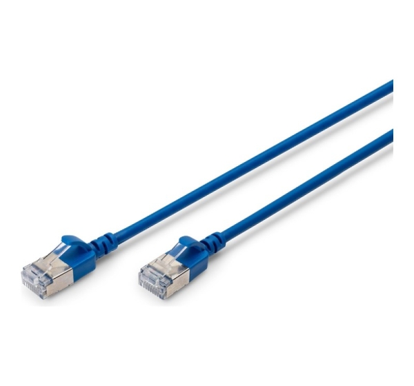 Digitus CAT 6A F-FTP Slim Patch Cable, 0.5 m | DK-1632-A-005S-B | Blue
