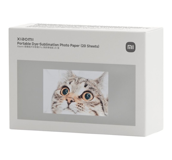Xiaomi Portable Dye-Sublimation Photo Paper (20 Sheets) | 2x3-inch