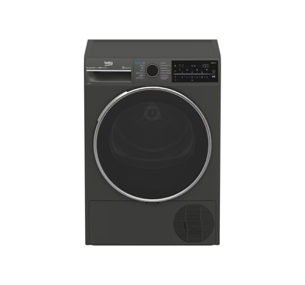 BEKO Dryer Machine | B5T89243M | Energy efficiency class C | Front loading | 9 kg | Heat pump | Digital | Depth 67 cm | Steam function | Black