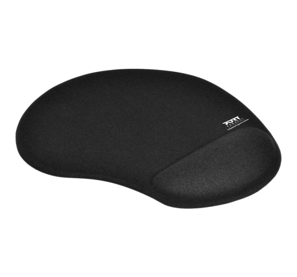 PORT CONNECT | Ergonomic Mouse Pad | 200 x 230 x 20 mm | Black