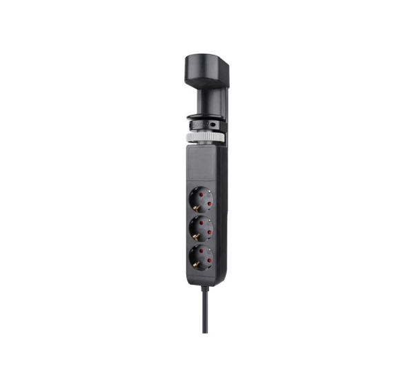 Neomounts | Desk socket with clamp and USB-C and USB-A ports - Quick charge | DS22-840BL6