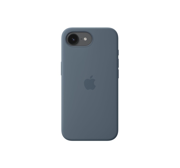 Apple iPhone 17e Silicone Case with MagSafe – Anchor Blue | Apple