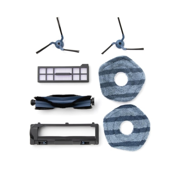 Anker Eufy | Replacement Parts Kit for Eufy C20 Omni Robot Vacuum, Roller Brush with Bristles and Rubber, Brush Guard, 2 Side Brushes, Washable Filter, and 2 Mop Cloths