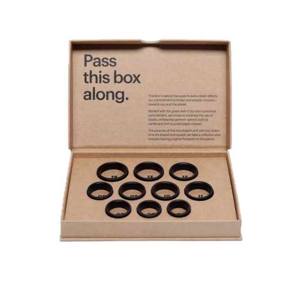 Ultrahuman Smart ring try-on sizing kit | UH-RA-SSK | Black