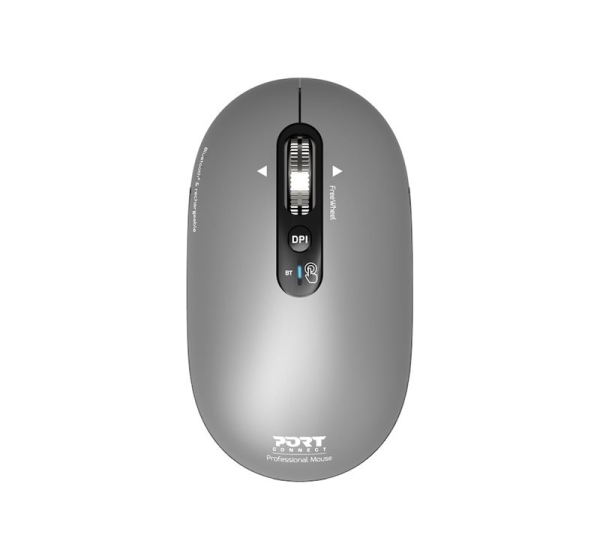 PORT CONNECT Mouse | PURE MAC | Wireless | Bluetooth | Gris clair