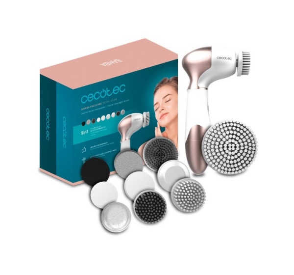 Cecotec Facial cleansing brush | FaceCare TotalClean | Facial brush | White