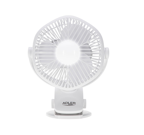Adler Rechargeable fan with clip AD 7335 Table Fan 6 W