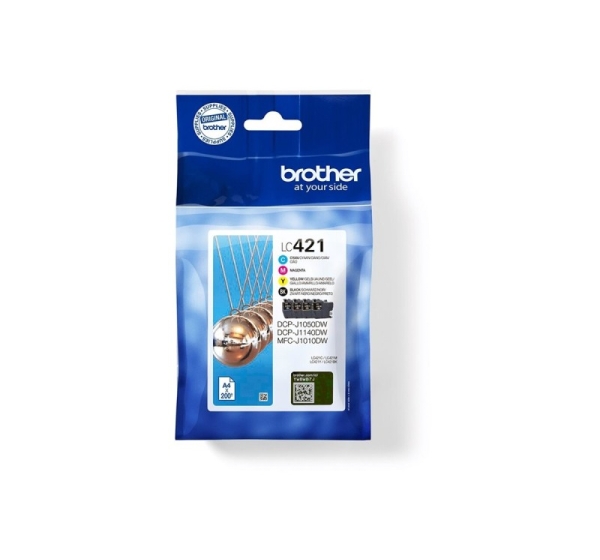Brother LC421VAL | Ink Cartridge | Magenta, Cyan, Yellow, Black