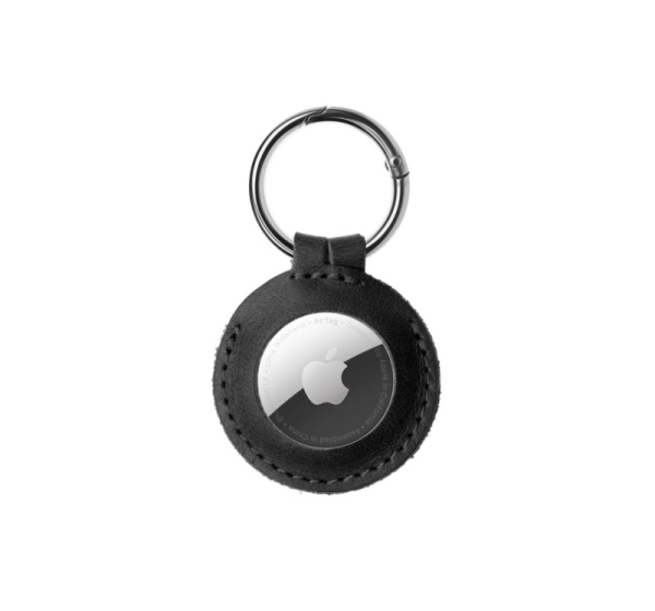 Fixed | Case for AirTag | Genuine cowhide | Black