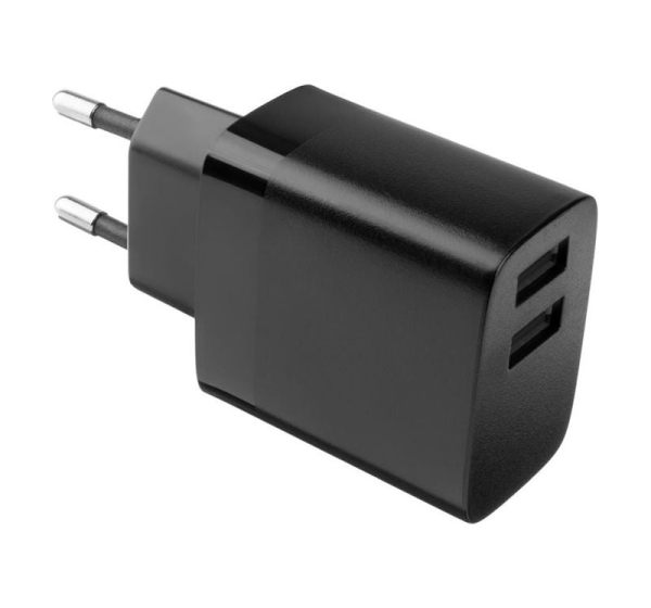 Fixed | Dual USB Travel Charger 17W | FIXC17N-2U-BK