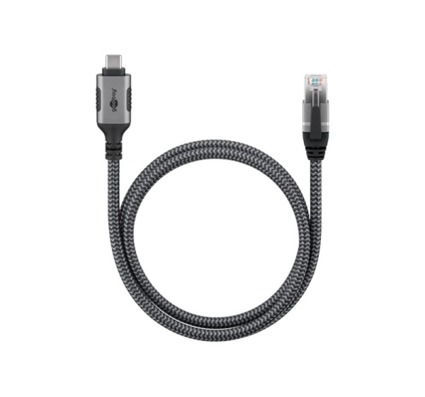 Goobay | USB-A 3.1 to RJ45 Ethernet Cable, 1 m | 70696 | Black