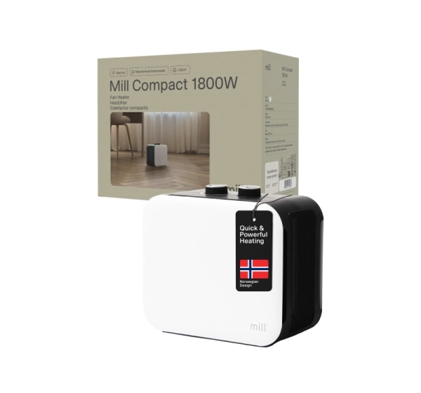Mill Compact PTC Fan Heater CUS1800MECW PTC Fan