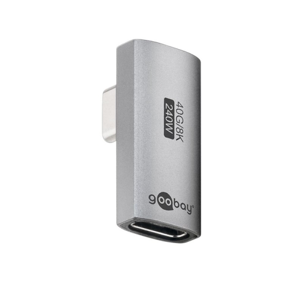 Goobay 74443 USB-C Adapter Vertical 90° Rotated, USB4