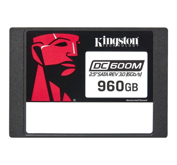 Kingston DC600M | 960 GB | SSD form factor 2.5" | Solid-state drive interface SATA Rev. 3.0 | Read speed 560 MB/s | Write speed 530 MB/s