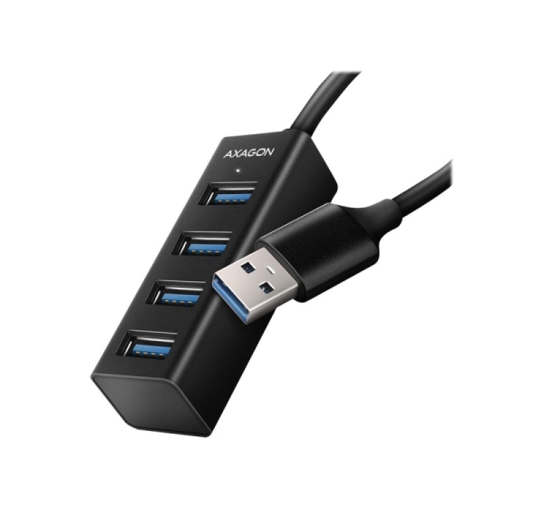 AXAGON Miniature metal four-port USB 3.2 Gen 1 hub | HUE-M1A