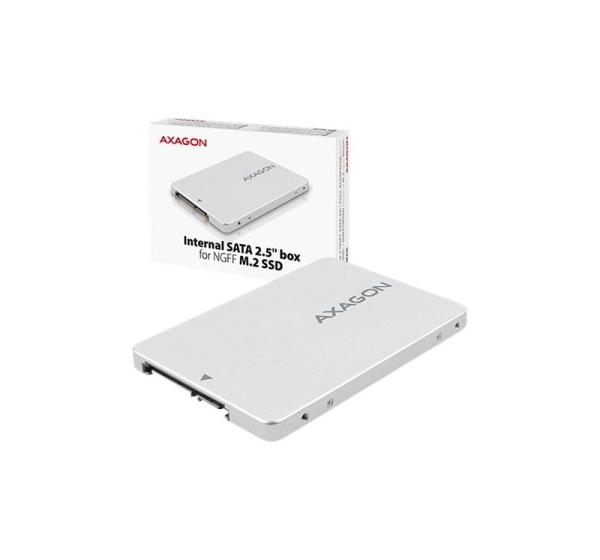 AXAGON Internal 2.5" box with SATA interface for M.2 SATA SSD | RSS-M2SD