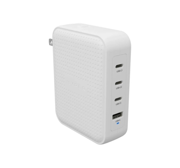Hyper HyperJuice 145W USB-C GaN Travel Charger with 4 Ports - White | Hyper