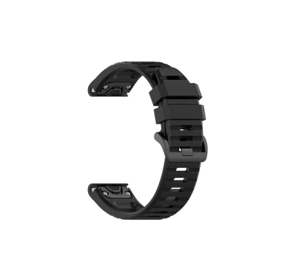 Fixed | Silicone Strap for Garmin QuickFit 26mm | Black