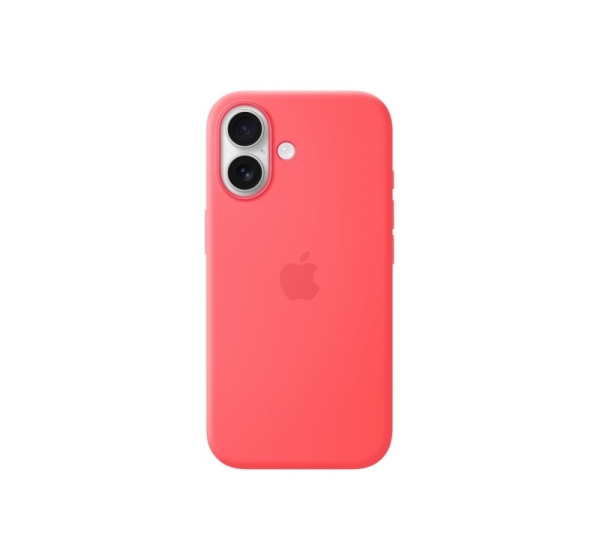Apple iPhone 17 Silicone Case with MagSafe – Bright Guava | Apple