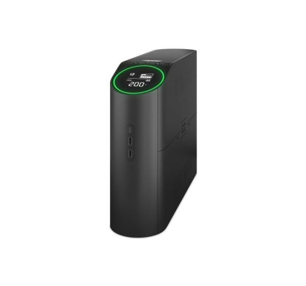 Schneider Electric Back-UPS Pro for Gaming, Tower, 230V, 4x Schuko ir 2x IEC C13 lizdai, RGB Light, Pure Sine Wave, Midnight | 2200 VA | 1320 W | 230 V