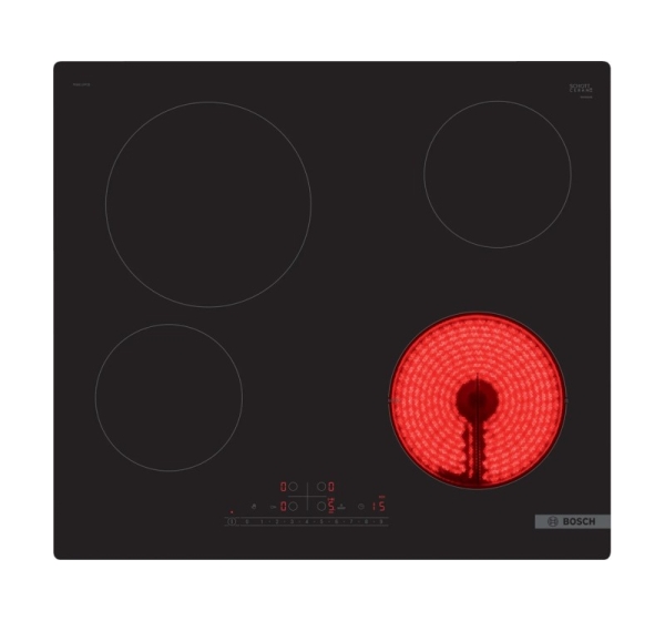Bosch Serie 6 PKE611FP2E hob Black Built-in 60 cm Ceramic hob 4 zone(s)