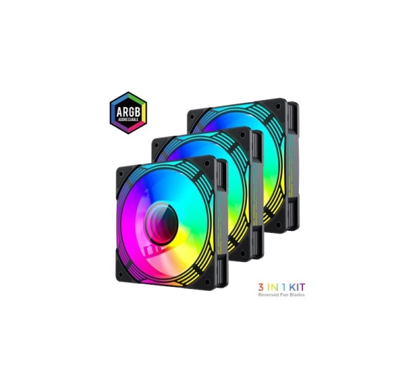 Gamemax Case Fan | KF300R BK | Black
